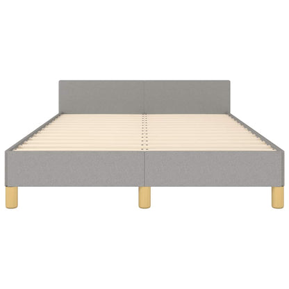 Giroletto senza Materasso Grigio Chiaro 120x190 cm in Tessuto