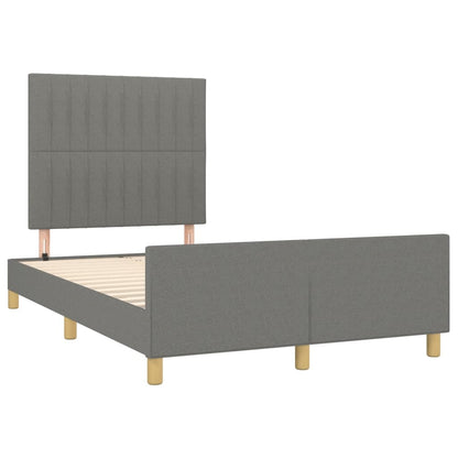 Giroletto senza Materasso Grigio Scuro 120x190 cm in Tessuto