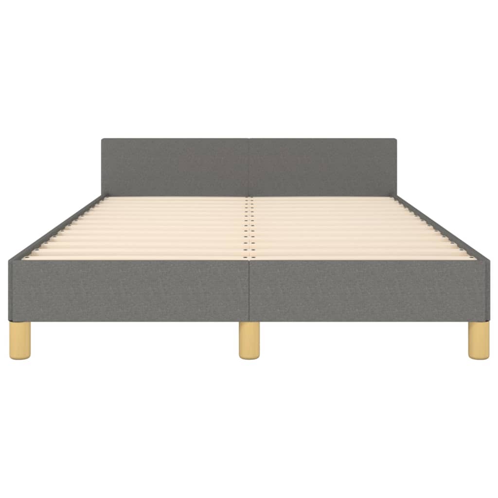 Giroletto senza Materasso Grigio Scuro 120x190 cm in Tessuto