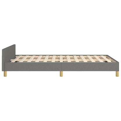 Giroletto senza Materasso Grigio Scuro 120x190 cm in Tessuto