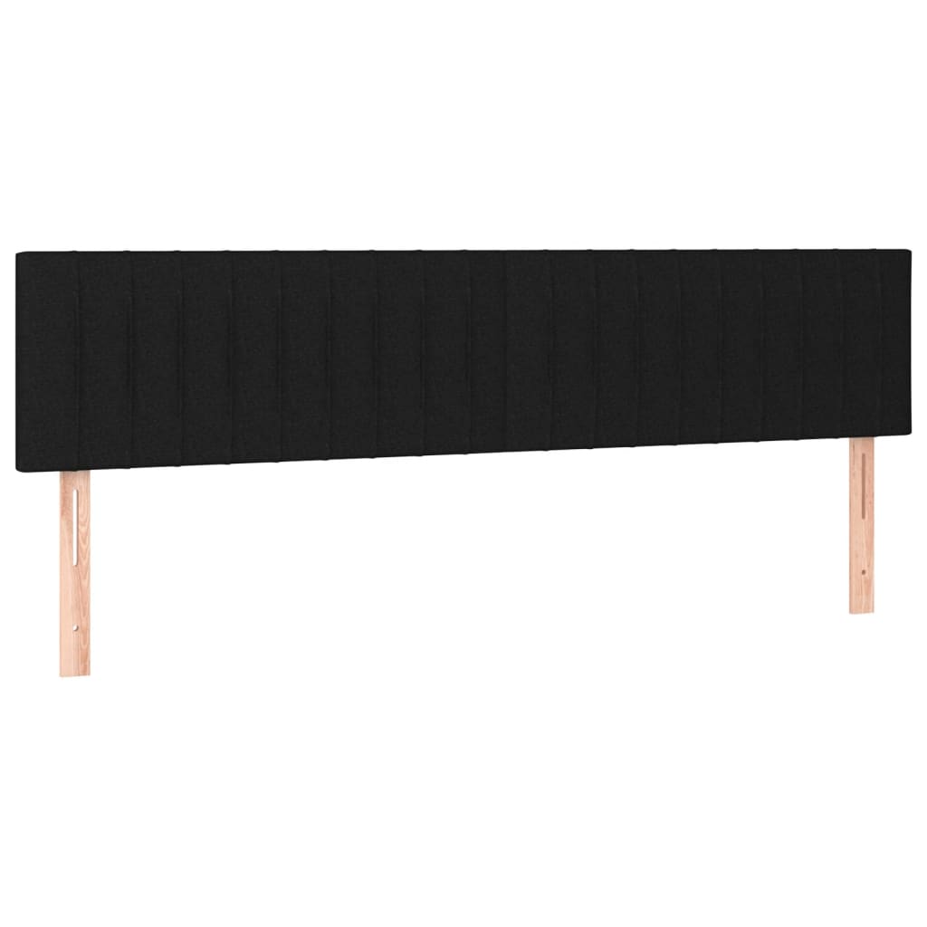 Giroletto senza Materasso Nero 120x190 cm in Tessuto
