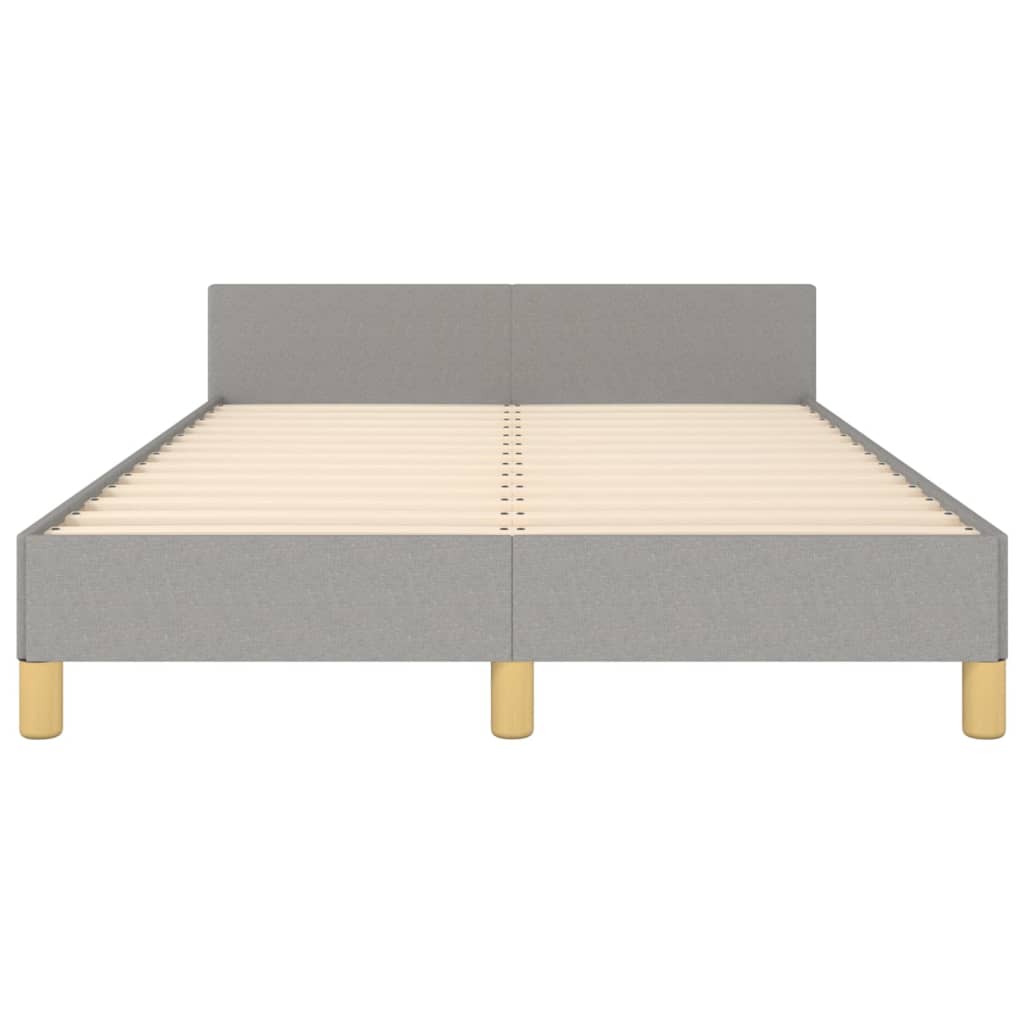 Giroletto senza Materasso Grigio Chiaro 120x190 cm in Tessuto