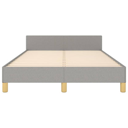 Giroletto senza Materasso Grigio Chiaro 120x190 cm in Tessuto