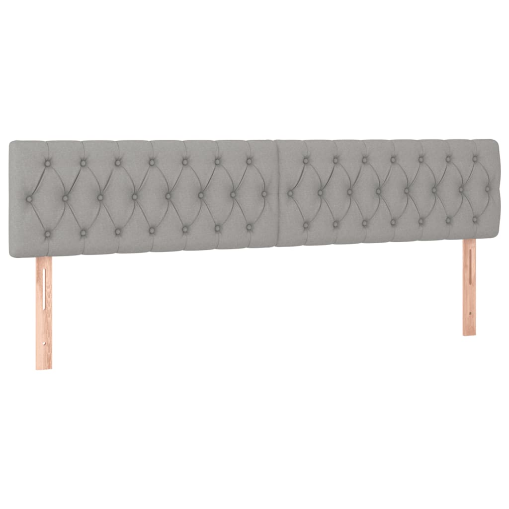 Giroletto senza Materasso Grigio Chiaro 120x190 cm in Tessuto