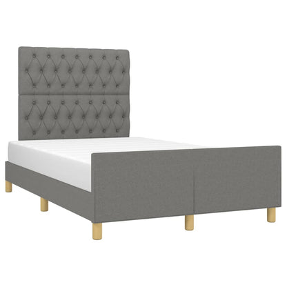 Giroletto senza Materasso Grigio Scuro 120x190 cm in Tessuto