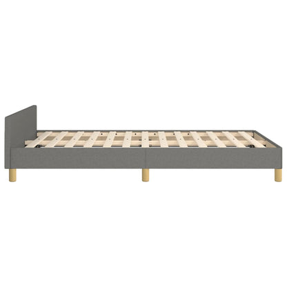 Giroletto senza Materasso Grigio Scuro 120x190 cm in Tessuto