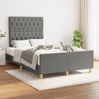 Giroletto senza Materasso Grigio Scuro 120x190 cm in Tessuto
