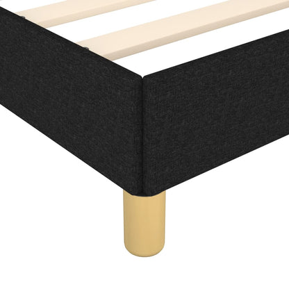 Giroletto senza Materasso Nero 120x190 cm in Tessuto