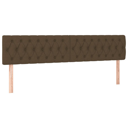 Giroletto senza Materasso Marrone Scuro 80x200 cm in Tessuto