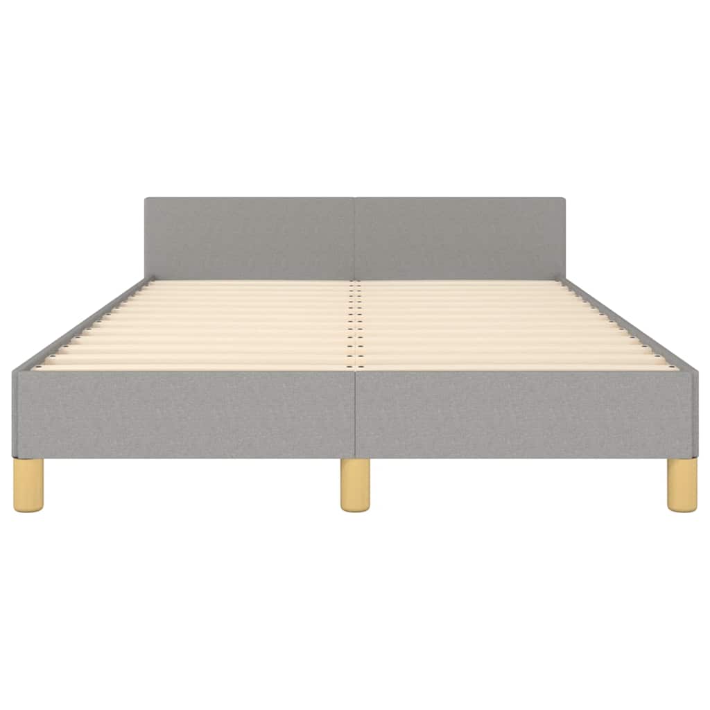 Giroletto senza Materasso Grigio Chiaro 120x190 cm in Tessuto