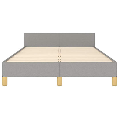 Giroletto senza Materasso Grigio Chiaro 120x190 cm in Tessuto