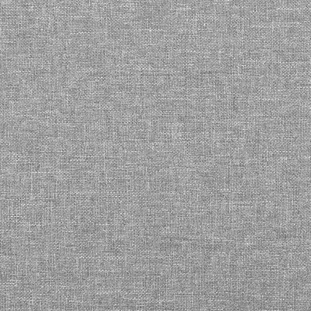 Giroletto senza Materasso Grigio Chiaro 120x190 cm in Tessuto