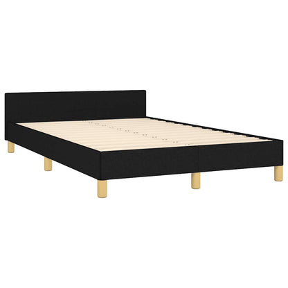 Giroletto senza Materasso Nero 120x190 cm in Tessuto