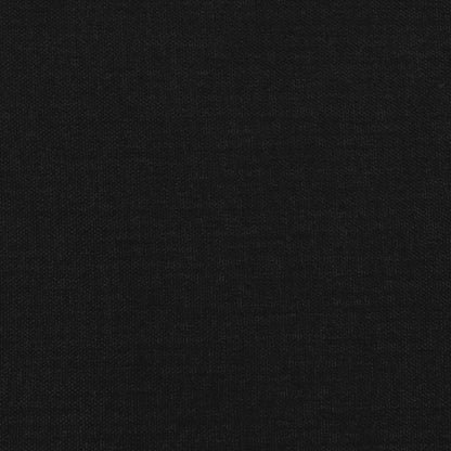 Giroletto senza Materasso Nero 120x190 cm in Tessuto