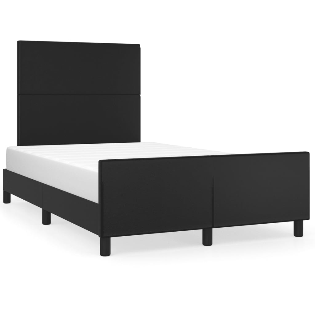 Giroletto senza Materasso Nero 120x190 cm Similpelle