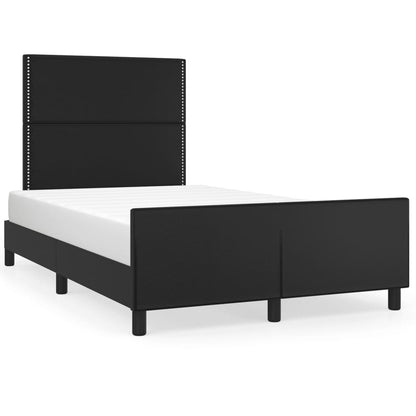 Giroletto senza Materasso Nero 120x190 cm Similpelle
