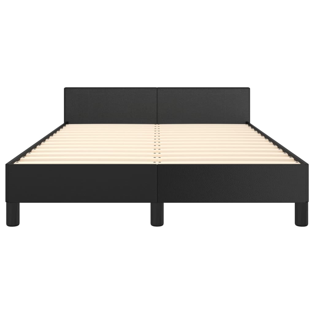 Giroletto senza Materasso Nero 120x190 cm Similpelle
