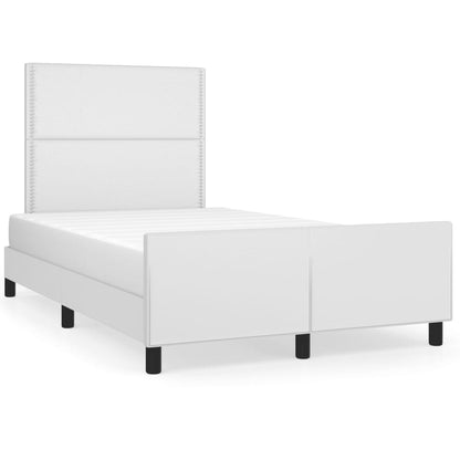 Giroletto senza Materasso Bianco 120x190 cm Similpelle