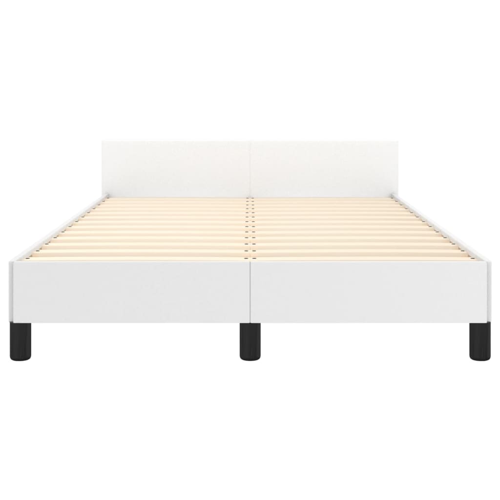 Giroletto senza Materasso Bianco 120x190 cm Similpelle