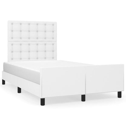 Giroletto senza Materasso Bianco 120x190 cm Similpelle