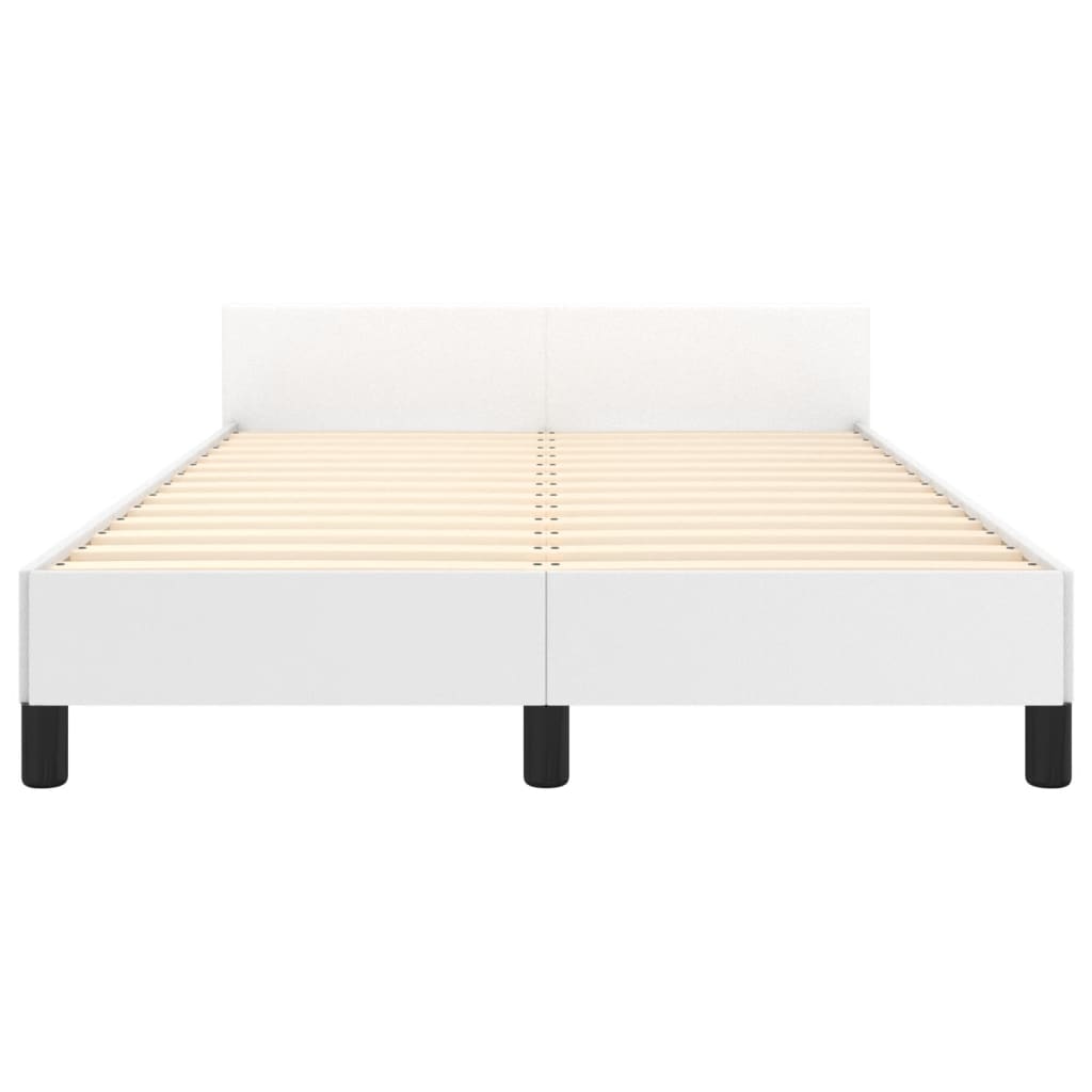 Giroletto senza Materasso Bianco 120x190 cm Similpelle