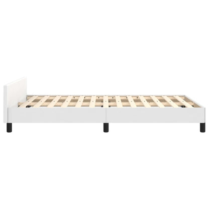 Giroletto senza Materasso Bianco 120x190 cm Similpelle