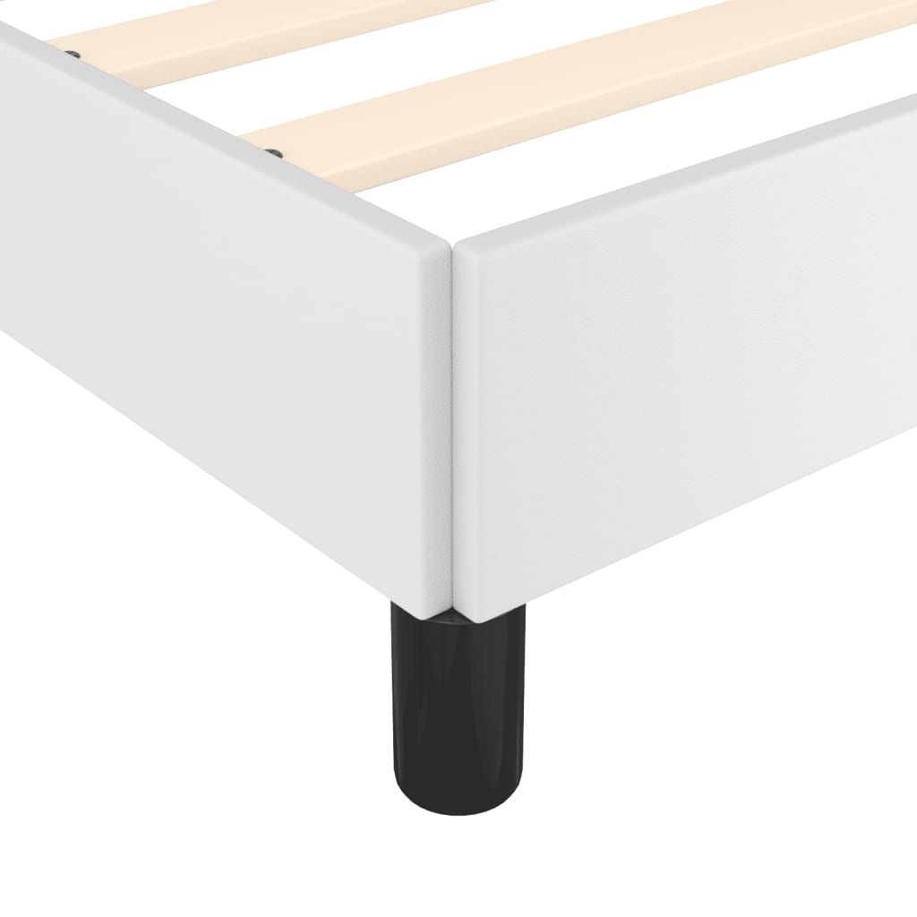 Giroletto senza Materasso Bianco 120x190 cm Similpelle