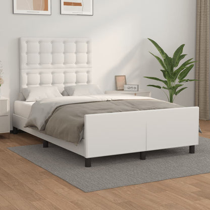 Giroletto senza Materasso Bianco 120x190 cm Similpelle