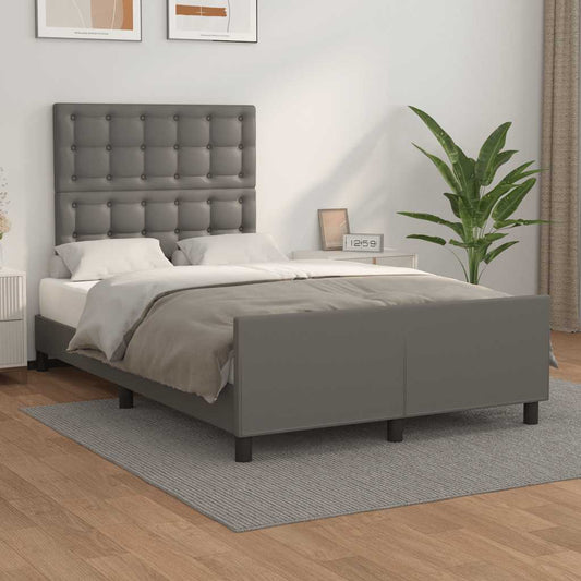 Giroletto senza Materasso Grigio 120x190 cm Similpelle