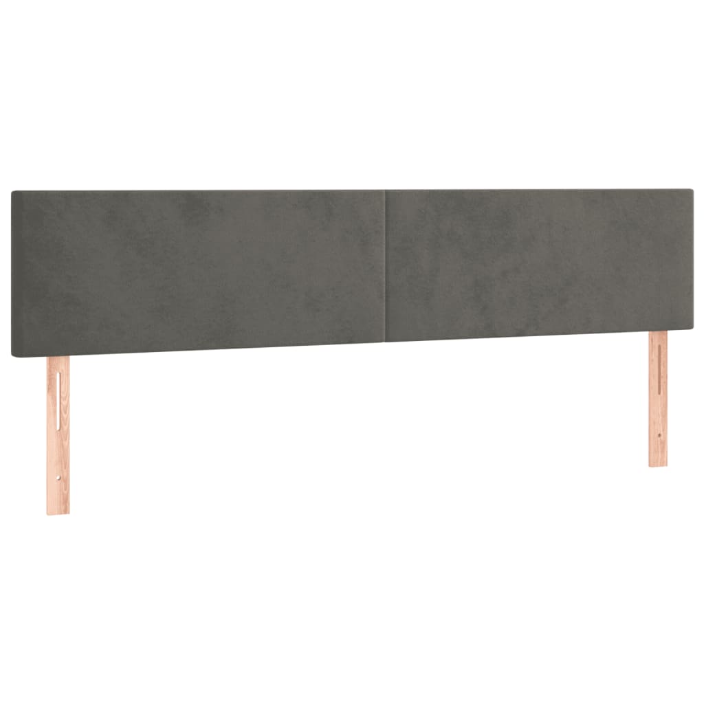 Giroletto senza Materasso Grigio Scuro 120x190 cm Velluto