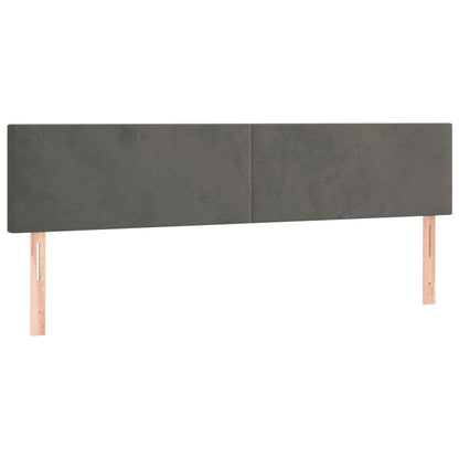 Giroletto senza Materasso Grigio Scuro 120x190 cm Velluto