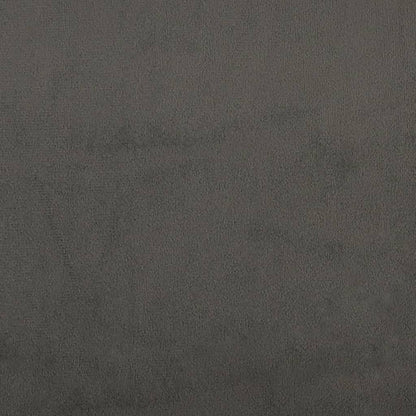 Giroletto senza Materasso Grigio Scuro 120x190 cm Velluto