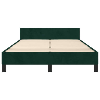 Giroletto senza Materasso Verde Scuro 120x190 cm Velluto