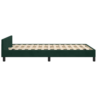 Giroletto senza Materasso Verde Scuro 120x190 cm Velluto