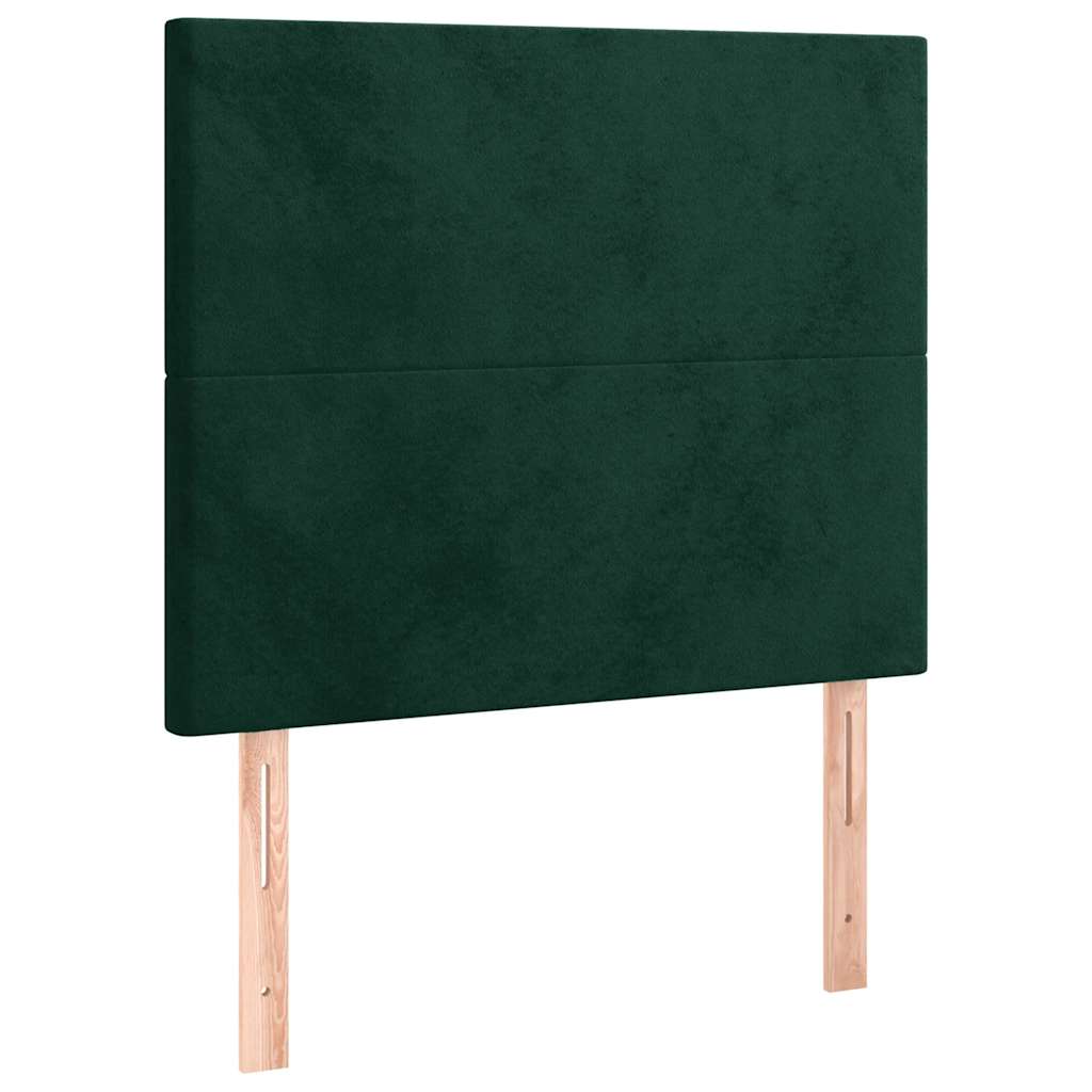 Giroletto senza Materasso Verde Scuro 120x190 cm Velluto