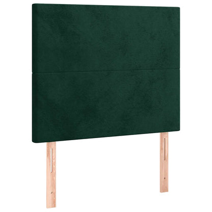 Giroletto senza Materasso Verde Scuro 120x190 cm Velluto