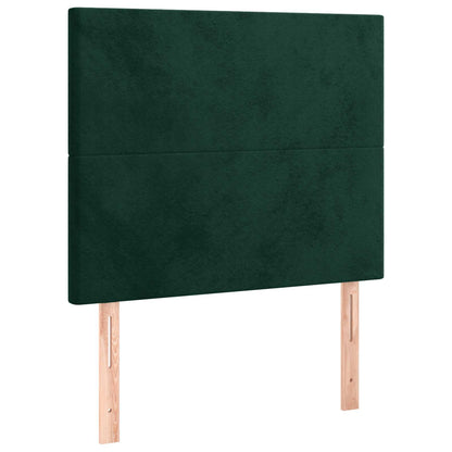 Giroletto senza Materasso Verde Scuro 120x190 cm Velluto