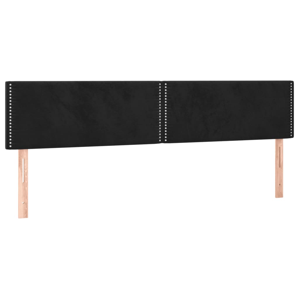 Giroletto senza Materasso Nero 120x190 cm Velluto