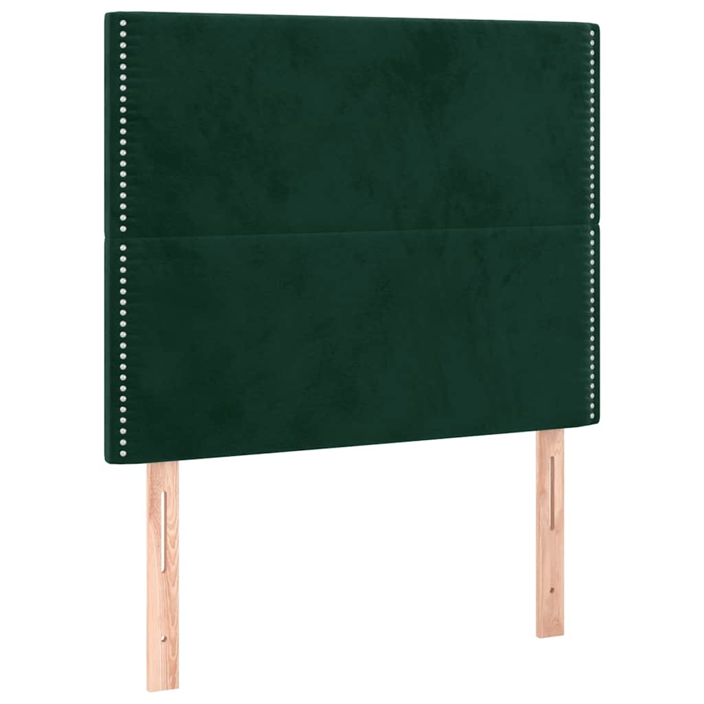 Giroletto senza Materasso Verde Scuro 120x190 cm Velluto