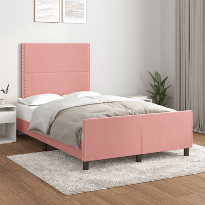 Giroletto senza Materasso Rosa 120x190 cm Velluto | homemem39