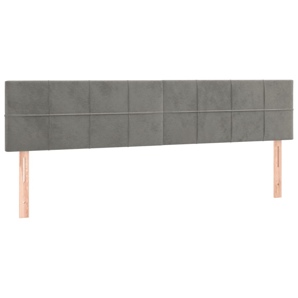 Giroletto senza Materasso Grigio Chiaro 120x190 cm Velluto