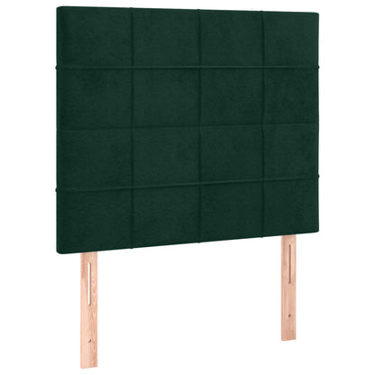 Giroletto senza Materasso Verde Scuro 120x190 cm Velluto