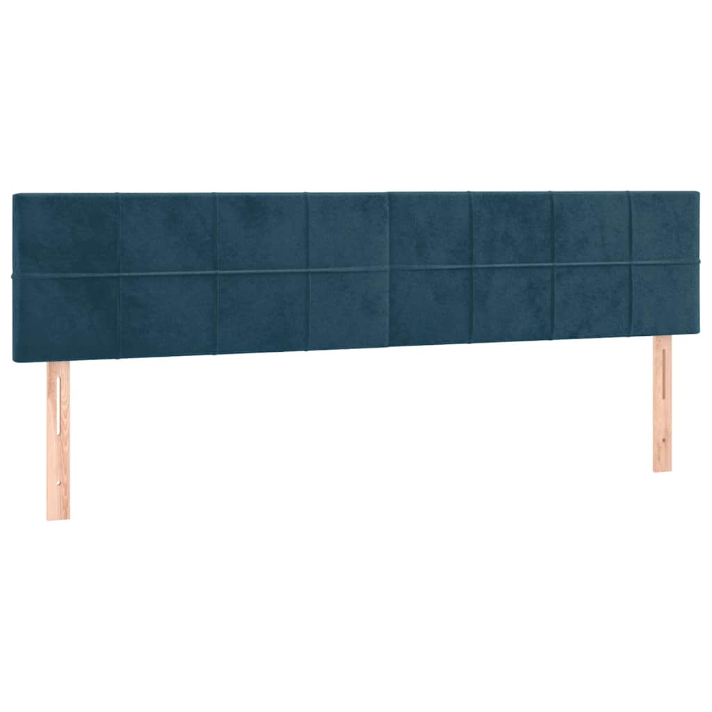 Giroletto senza Materasso Blu Scuro 120x190 cm Velluto