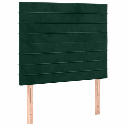 Giroletto senza Materasso Verde Scuro 120x190 cm Velluto