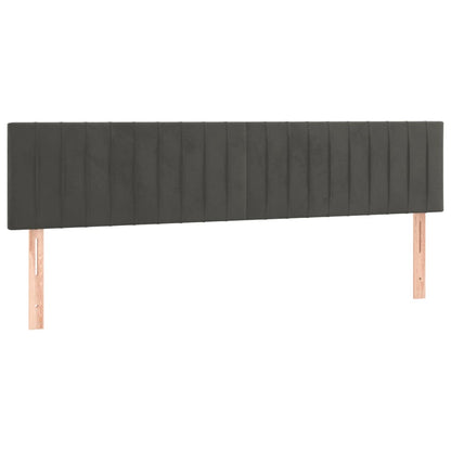 Giroletto senza Materasso Grigio Scuro 120x190 cm Velluto