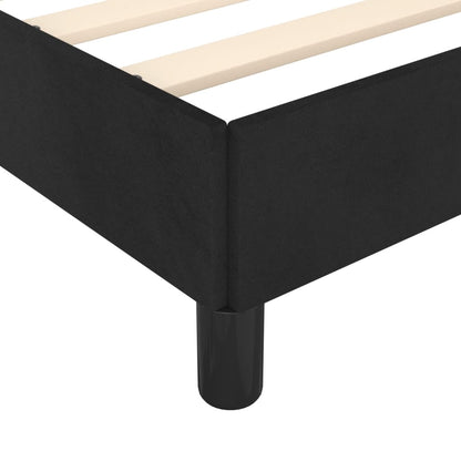 Giroletto senza Materasso Nero 120x190 cm Velluto