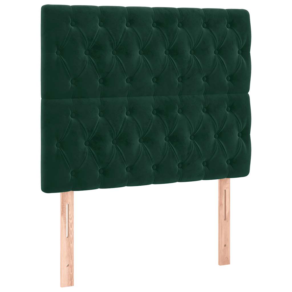 Giroletto senza Materasso Verde Scuro 120x190 cm Velluto