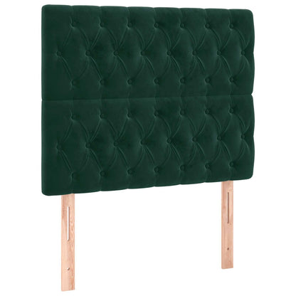 Giroletto senza Materasso Verde Scuro 120x190 cm Velluto