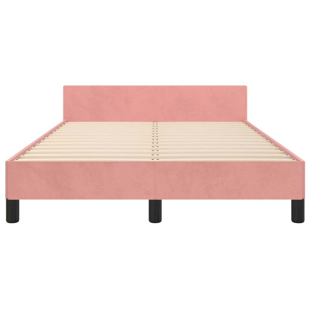 Giroletto senza Materasso Rosa 120x190 cm Velluto | homemem39