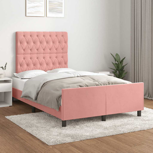 Giroletto senza Materasso Rosa 120x190 cm Velluto | homemem39